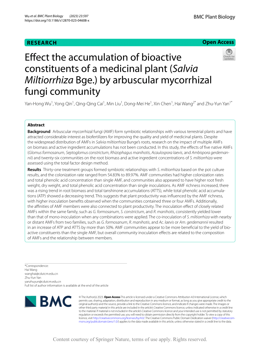 PDF) Effect the accumulation of bioactive constituents of a 