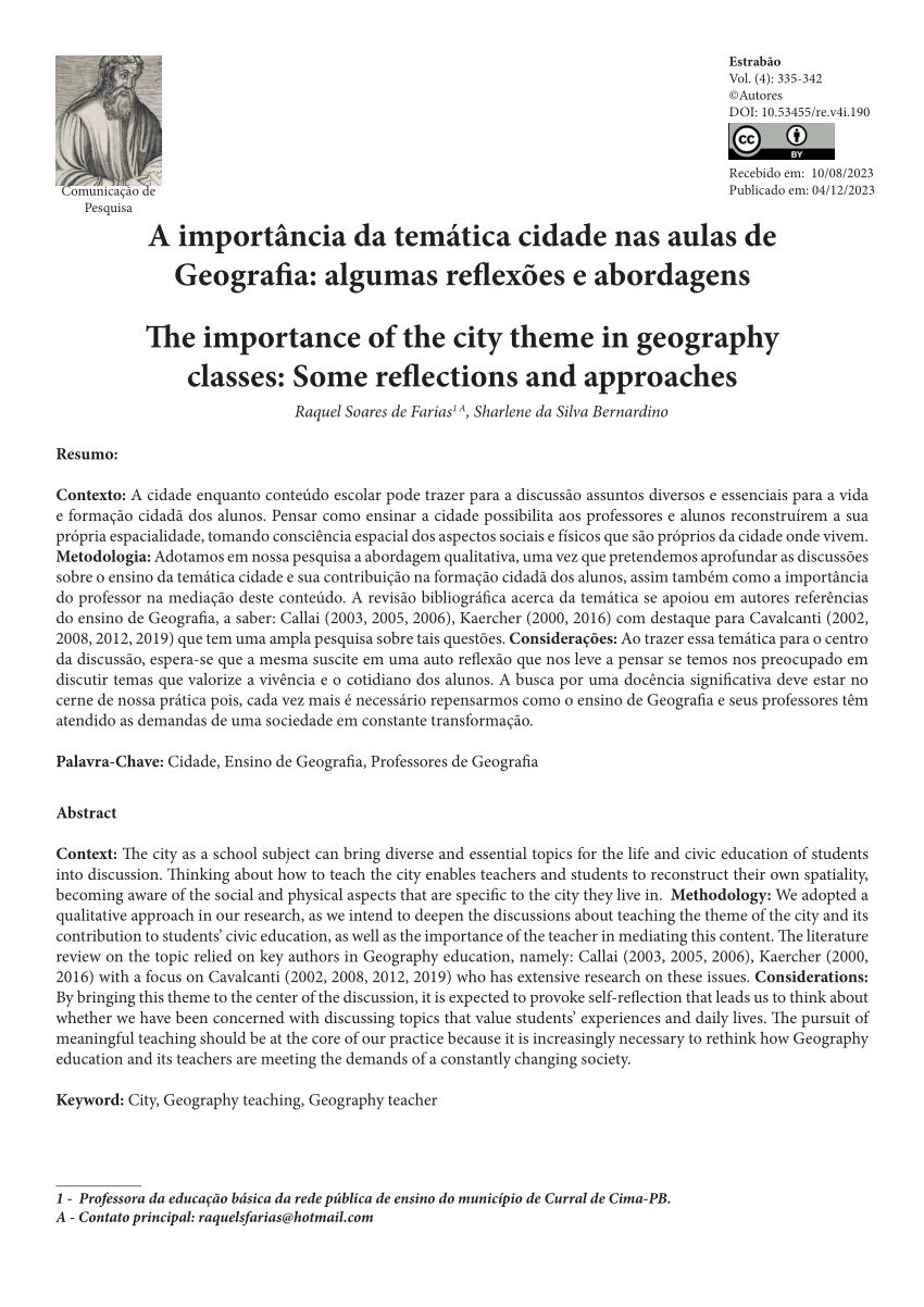 Exemplo de como iniciar uma aula de Geografia lugarizando o