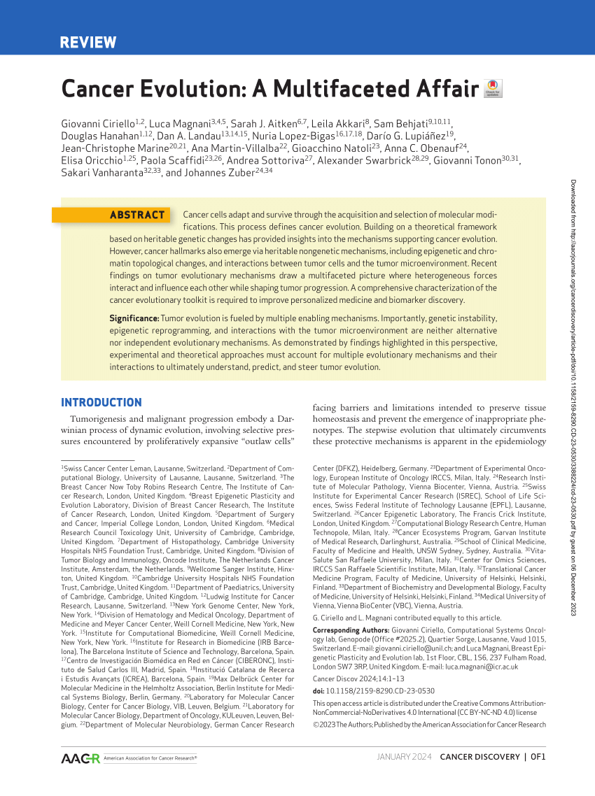 New Dimensions in Cancer Biology: Updated Hallmarks of Cancer Published -  American Association for Cancer Research (AACR)