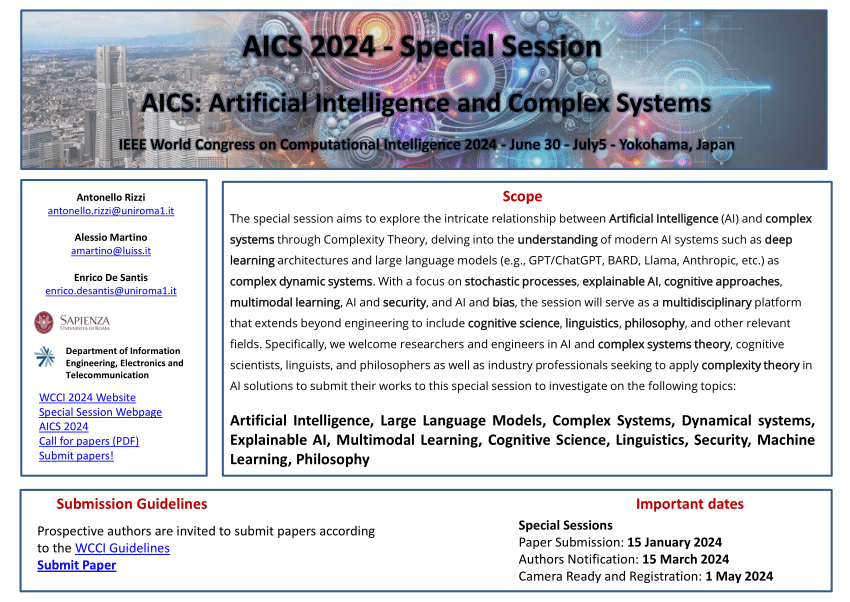 (PDF) Call for Papers for Special Session on Artificial Intelligence