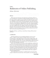 Preview image for Rudiments of Online Publishing