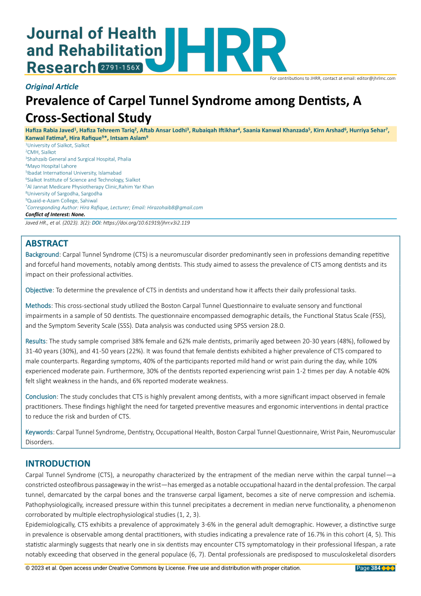 O-health - Carpal Tunnel Syndrome