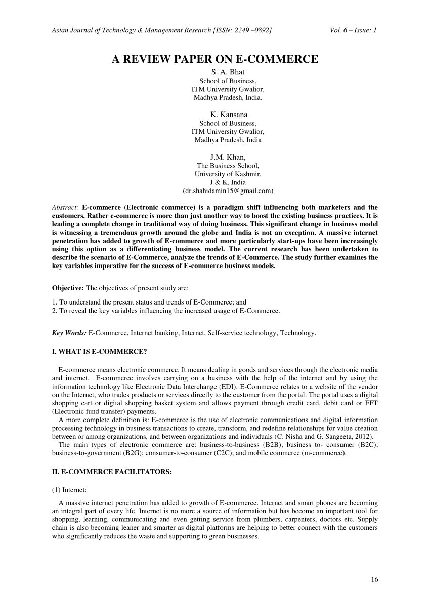 research proposal on e commerce pdf