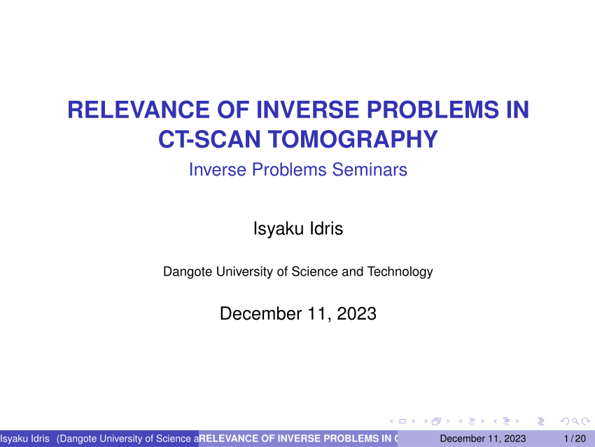 pdf-relevance-of-inverse-problems-in-ct-scan-tomography