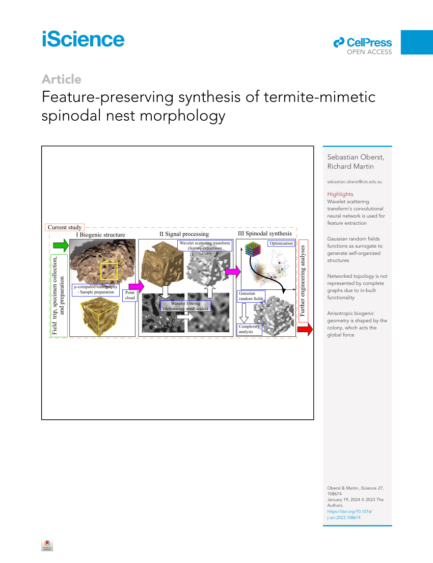PDF) Feature-preserving synthesis of termite-mimetic spinodal nest