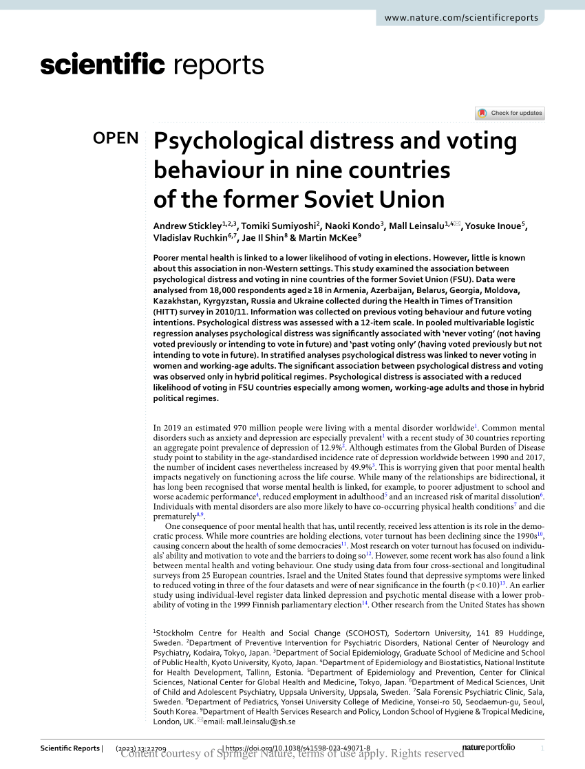 Psychological distress, multimorbidity and health services among