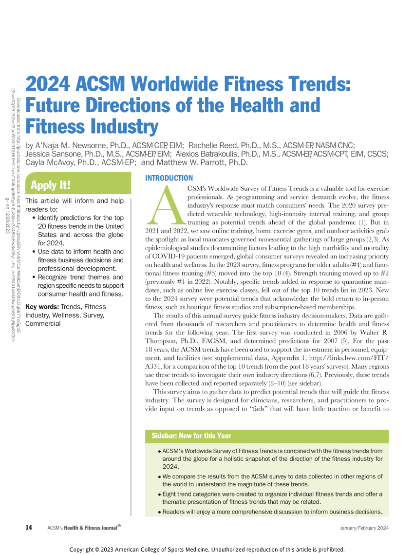 Fitness Industry in 2023: Key Trends & Statistics