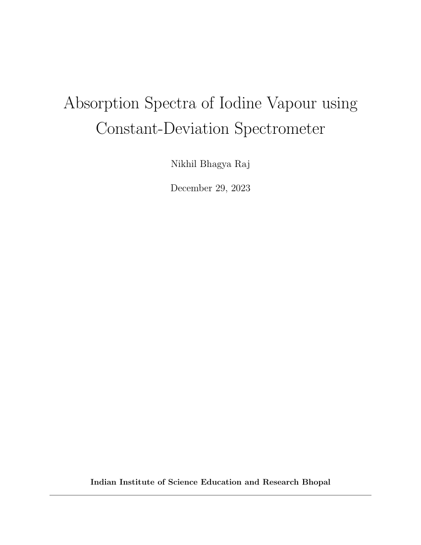 constant deviation spectrometer experiment pdf