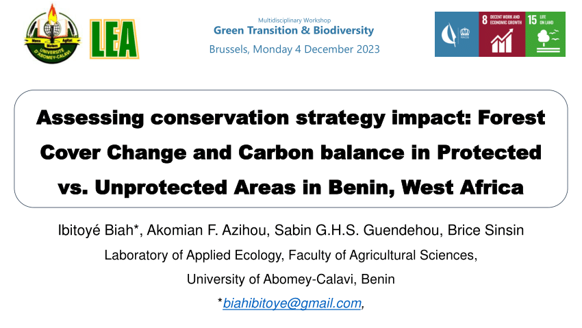 (PDF) Assessing conservation strategy impact: Forest Cover Change and ...