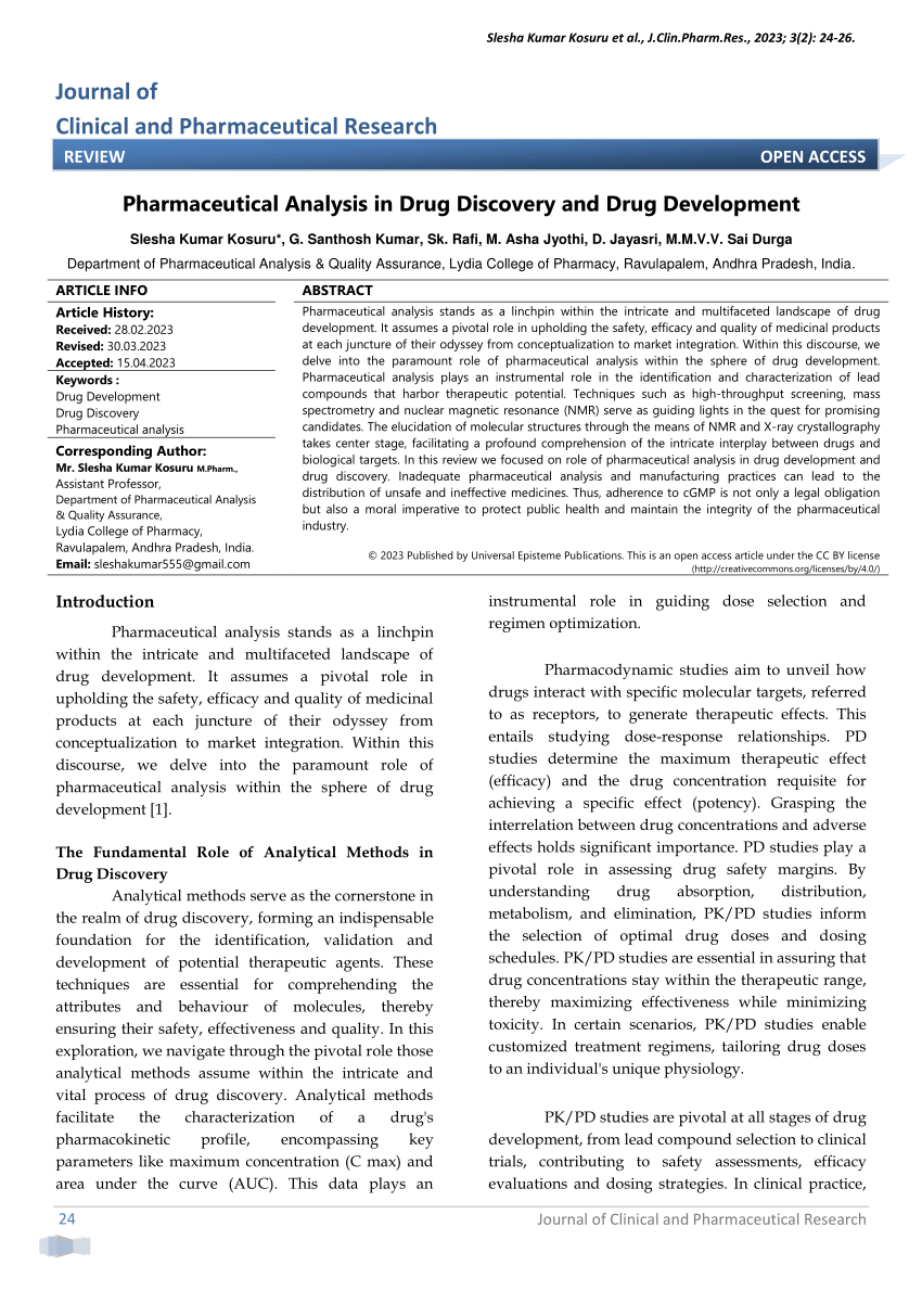 analysis of drug thesis