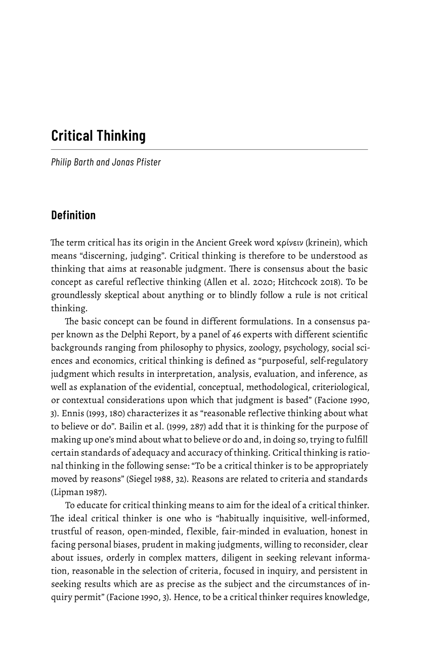 critical thinking mit pdf