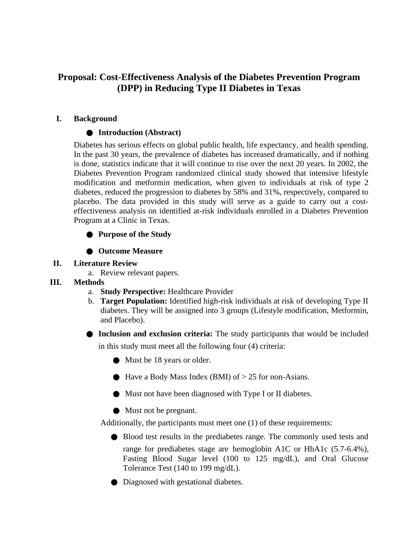 research proposal on type 2 diabetes