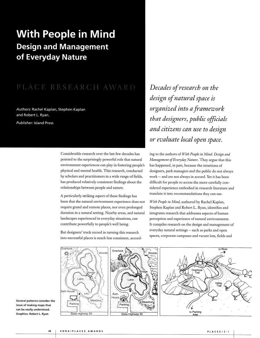(PDF) With People in Mind Design And Management Of Everyday Nature