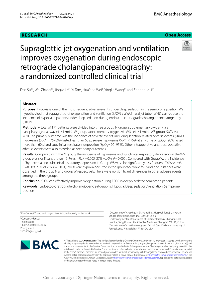 LMA® Gastro™ Airway for endoscopic retrograde cholangiopancreatography: a  retrospective observational analysis, BMC Anesthesiology