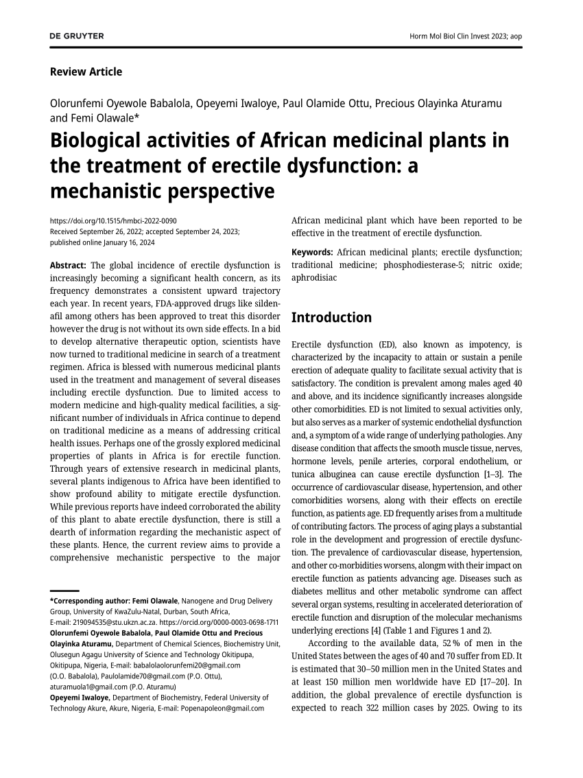 PDF Biological activities of African medicinal plants in the