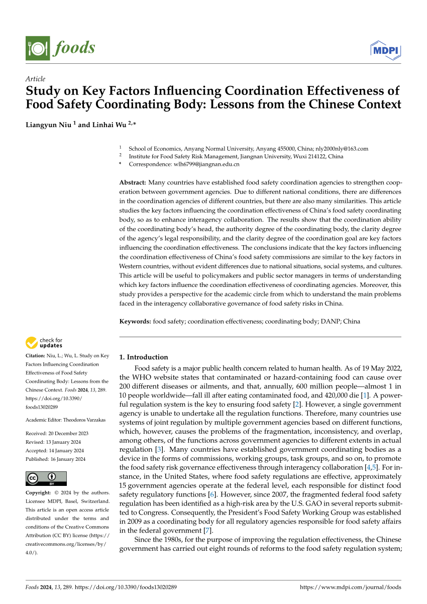 PDF) Study on Key Factors Influencing Coordination Effectiveness 