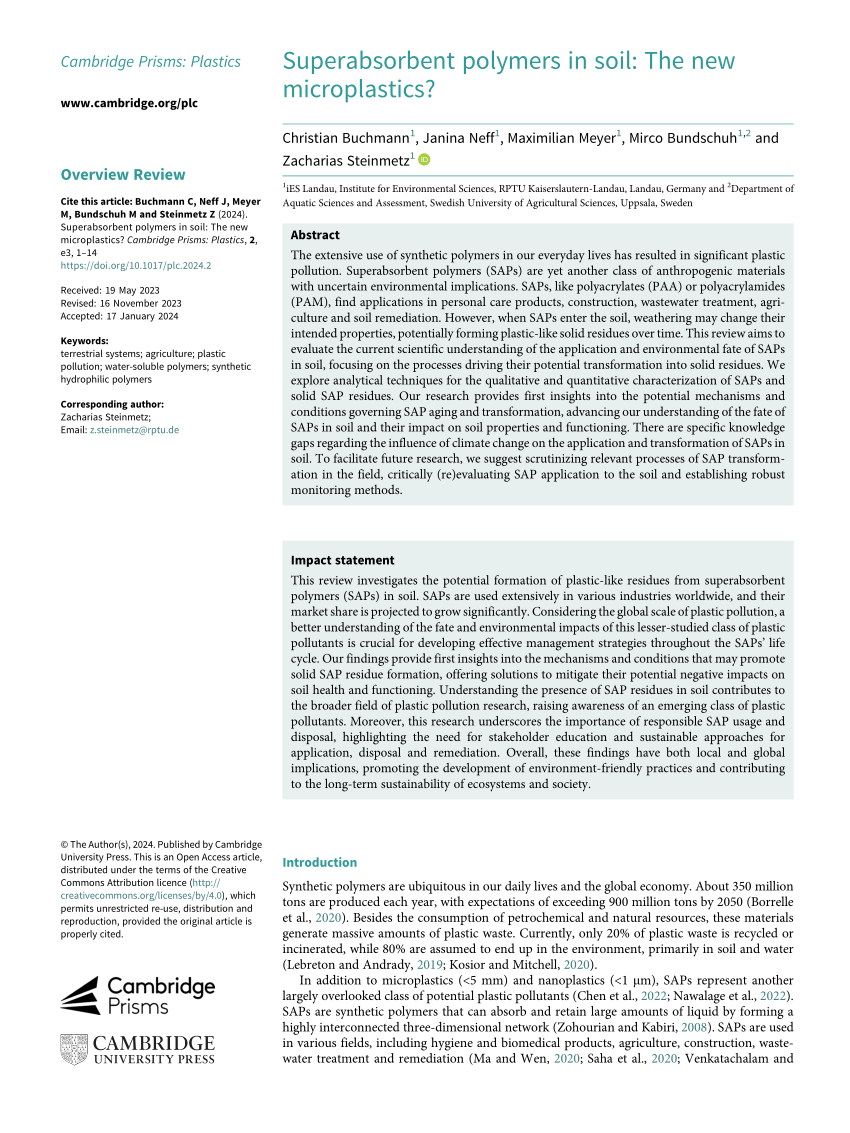 Super Absorbent Polymers Revolution: Next-Gen Absorbency