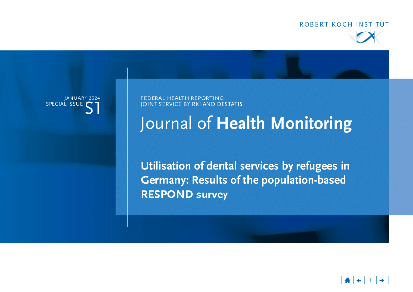 PDF) Utilisation of dental services by refugees in Germany: Results of the  population-based RESPOND survey