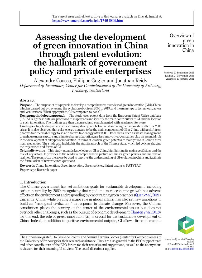How China is Winning the Race for Clean Energy Technology￼ - Fairbank  Center for Chinese Studies
