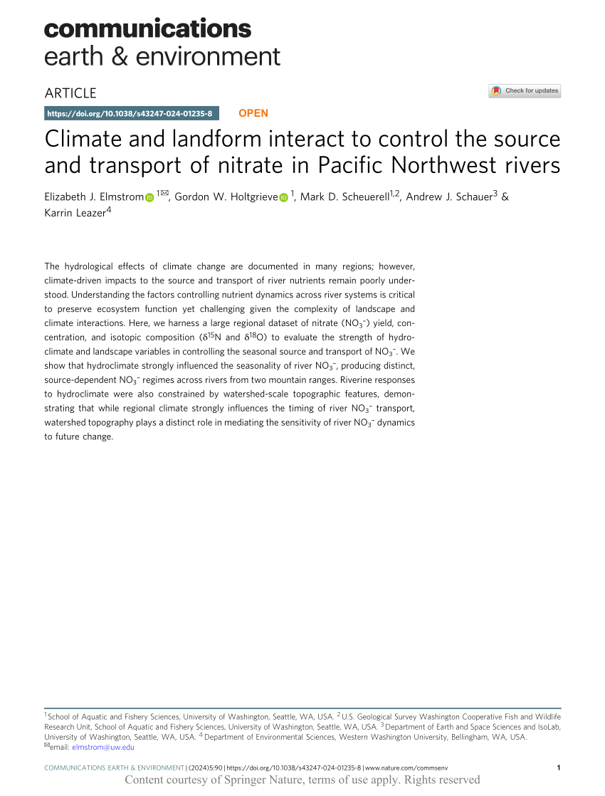 PDF) Climate and landform interact to control the source and 