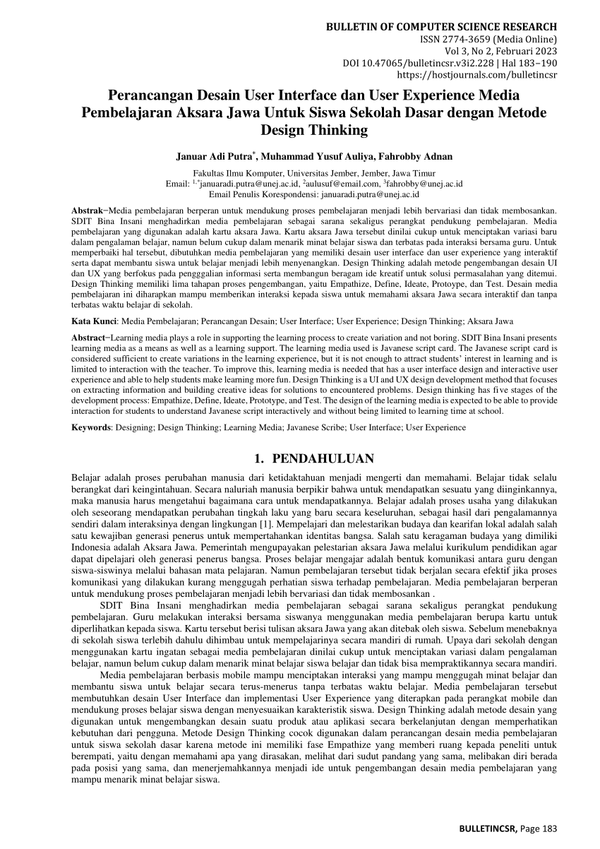 Pdf Perancangan Desain User Interface Dan User Experience Media Pembelajaran Aksara Jawa Untuk 1539