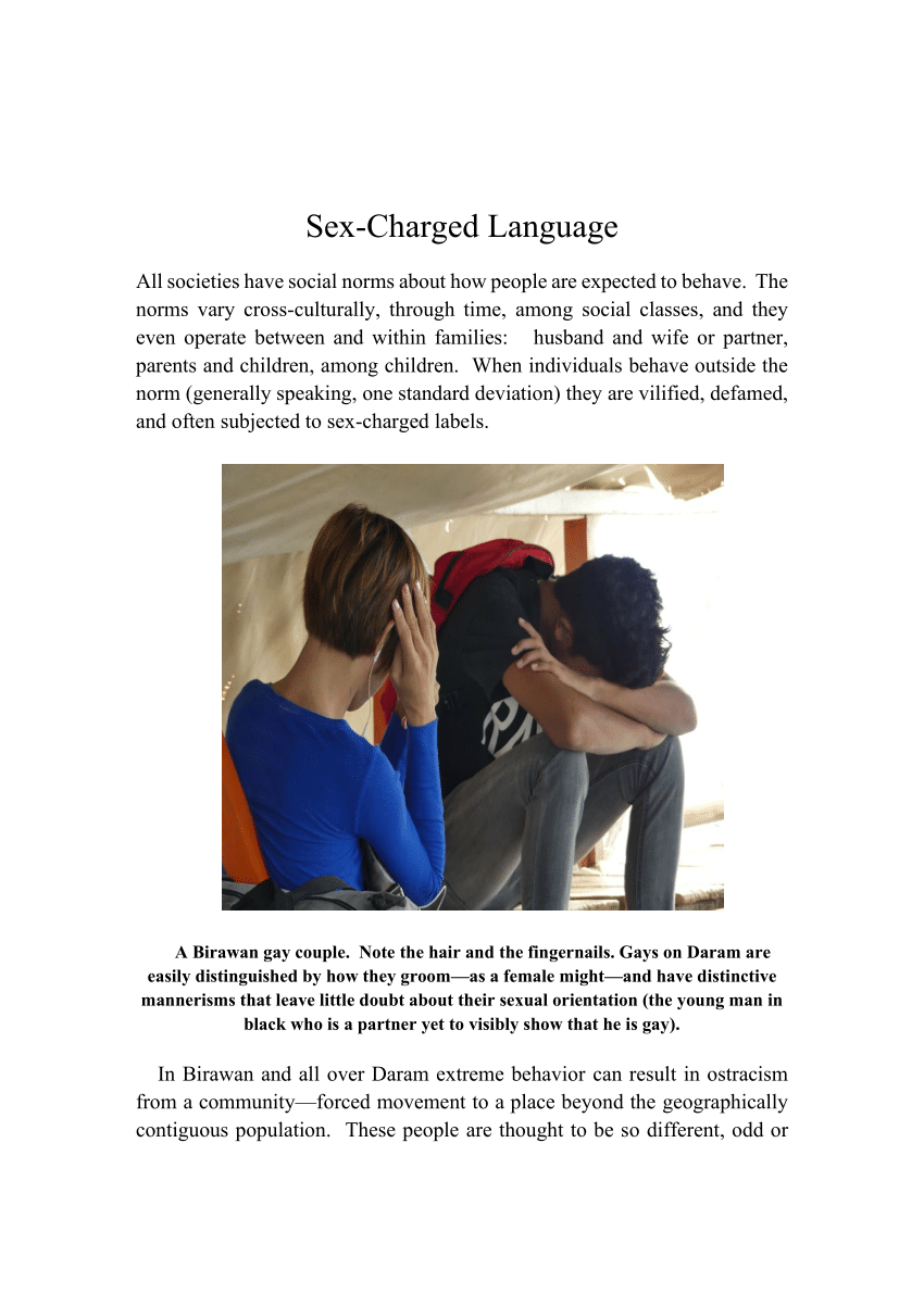 PDF) Sex Charged Language