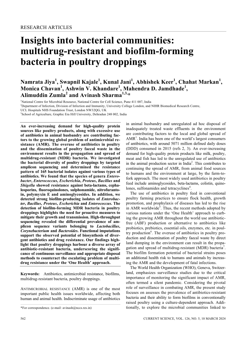 Pdf Insights Into Bacterial Communities Multidrug Resistant And Biofilm Forming Bacteria In 5929