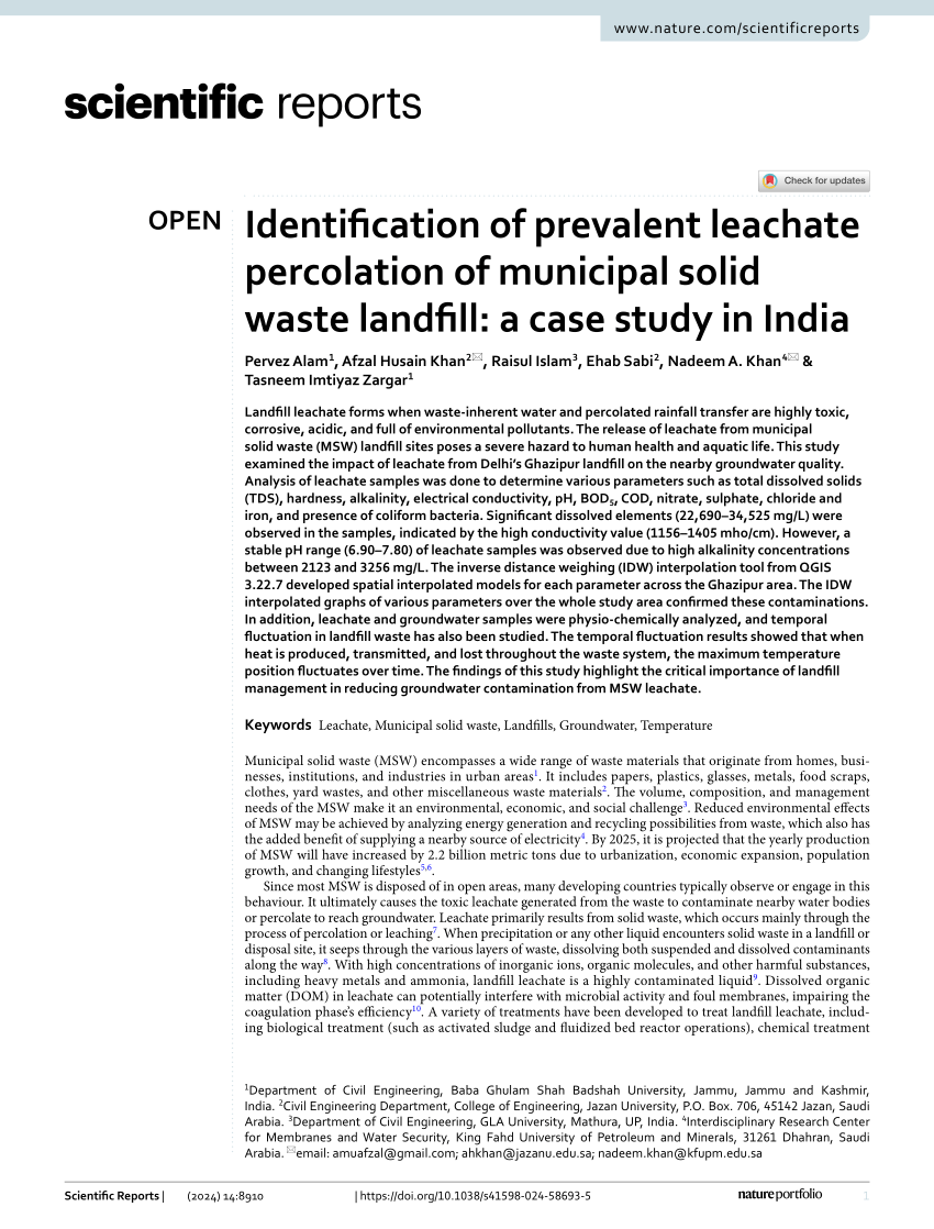 landfill case study in india