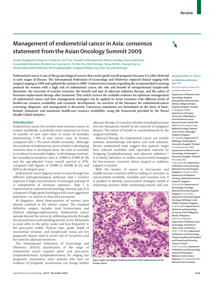 Endometrial Cancer - Gynaecology Collaboration