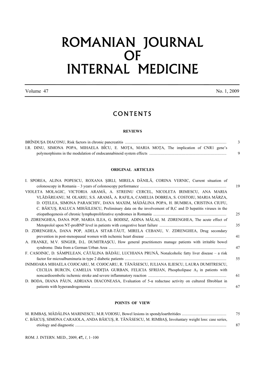 standard medical pentru tratamentul articular