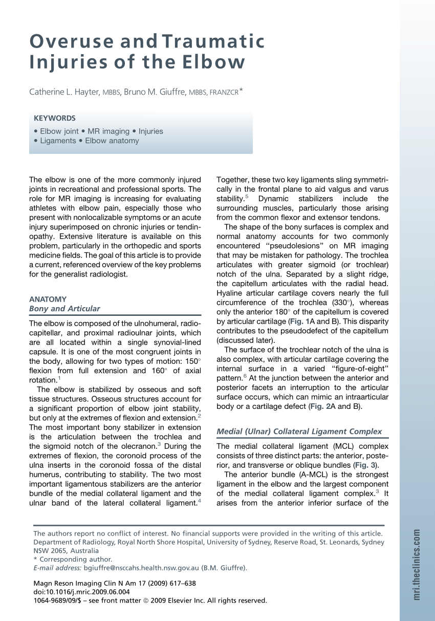 Ulnar Nerve Decompression at the Elbow Westmead, NSW