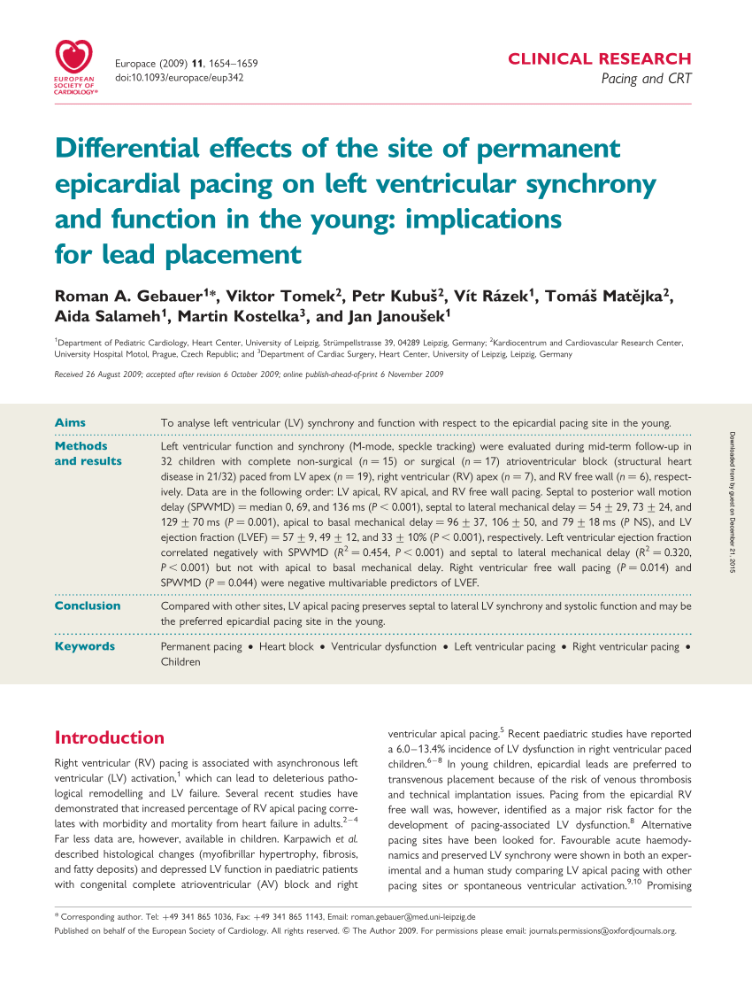 (PDF) Differential effects of the site of permanent epicardial pacing on left ventricular ...