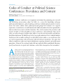 Preview image for Codes of Conduct at Political Science Conferences: Prevalence and Content