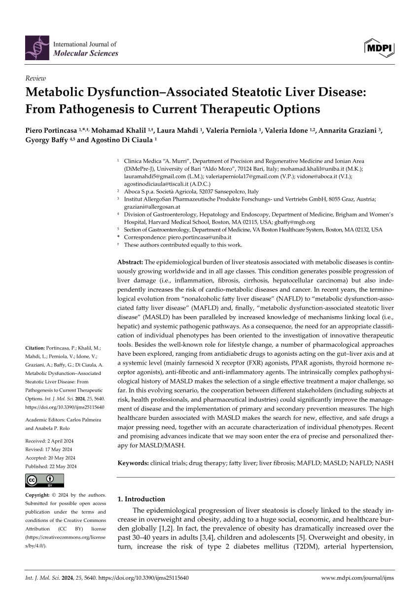 PDF) Metabolic Dysfunction–Associated Steatotic Liver Disease 