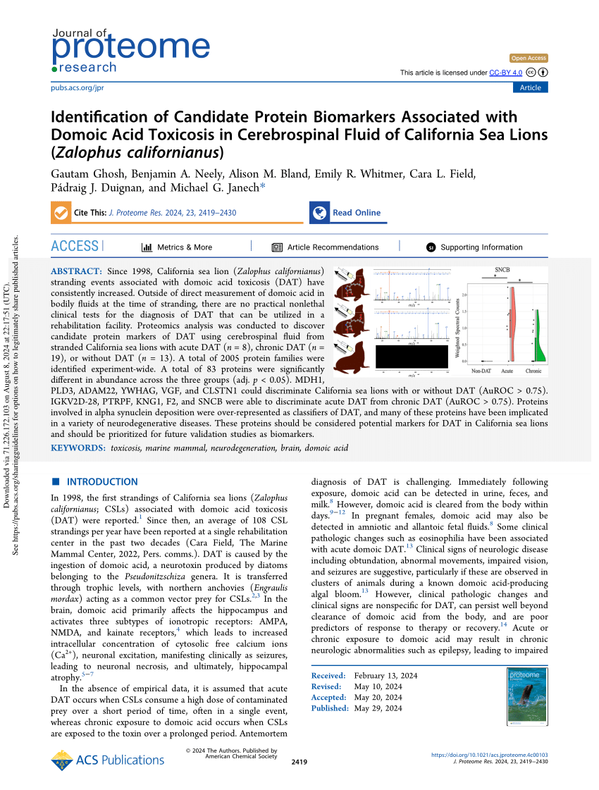 PDF Identification of Candidate Protein Biomarkers Associated  