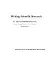 Preview image for Writing Scientific Research