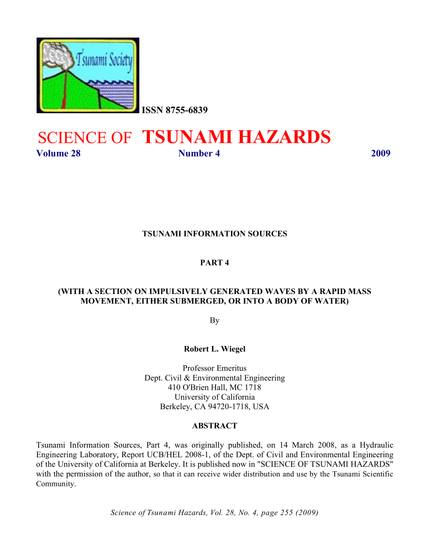 topics for tsunami research paper