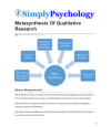 Preview image for Metasynthesis Of Qualitative Research