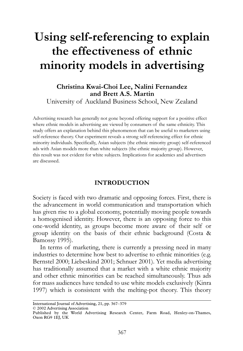 research paper on model minority
