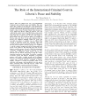 (PDF) The Role of the International Criminal Court in Liberia’s Peace ...