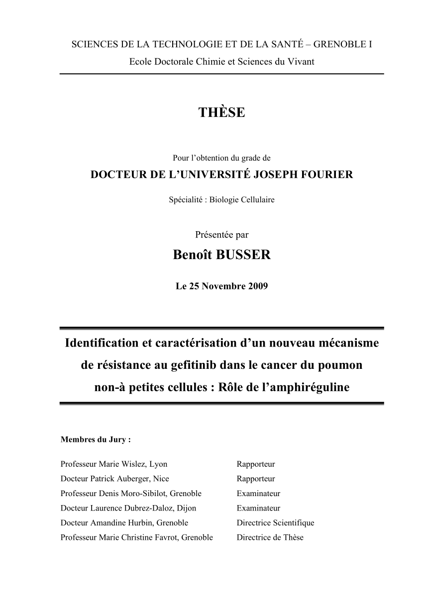 PDF) IDENTIFICATION ET CARACTÉRISATION D'UN NOUVEAU MÉCANISME DE ...
