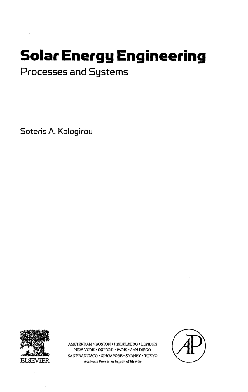 download free solar energy engineering 1st edition pdf.