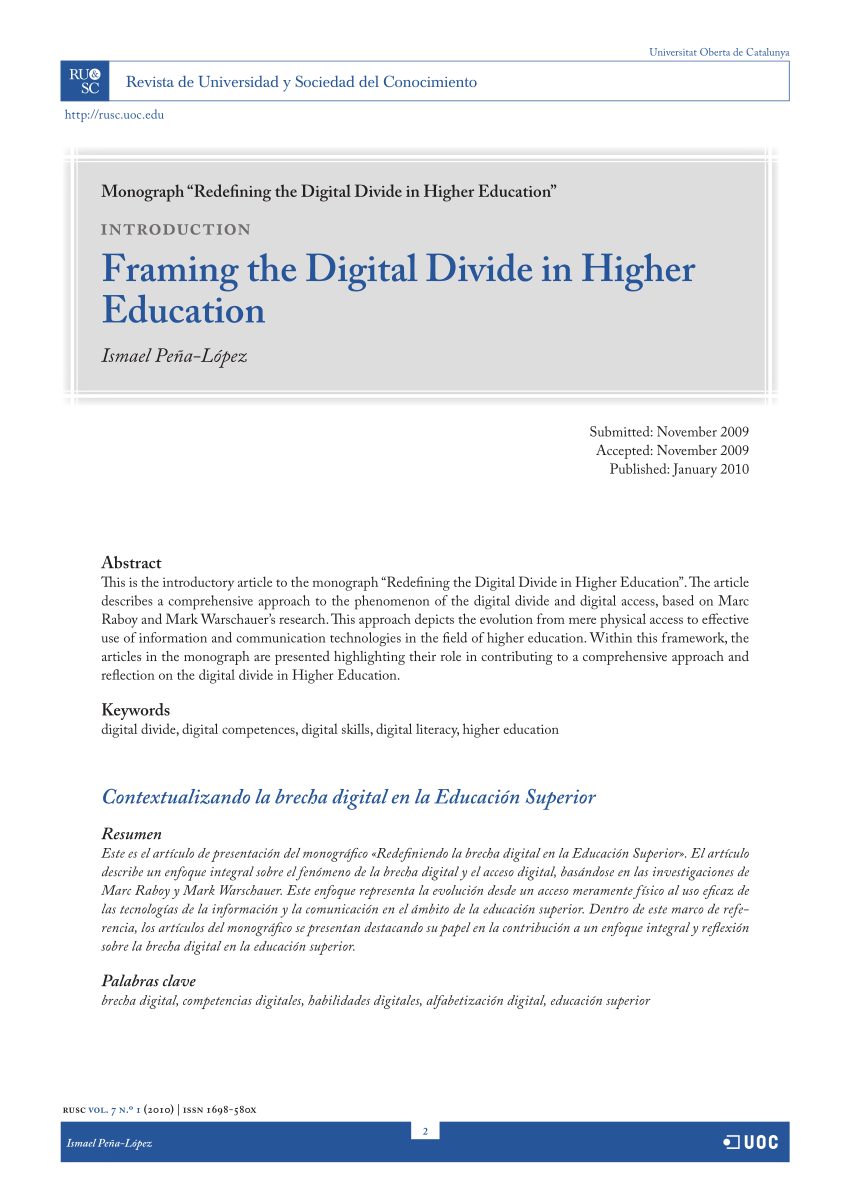 A Teacher's Place in the Digital Divide - Mark Warschauer, 2007