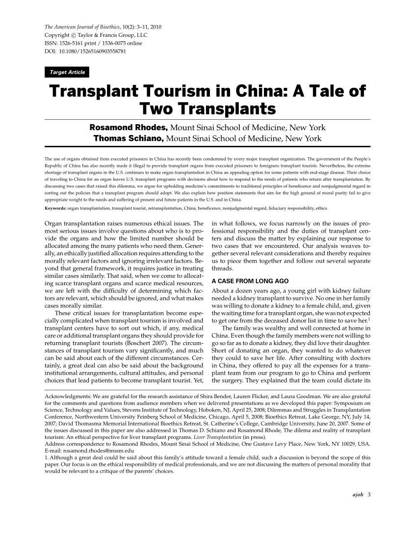 china transplant tourism