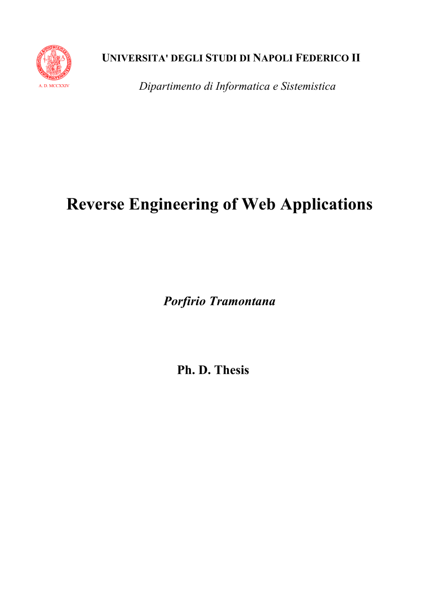 PDF) Reverse engineering Web applications