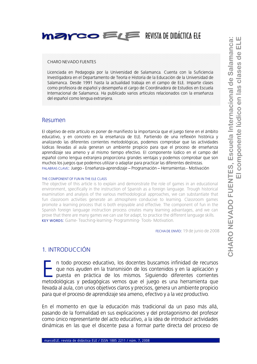 Efecto Lúdico] Juegos por curso: 1º Primaria (6 años)