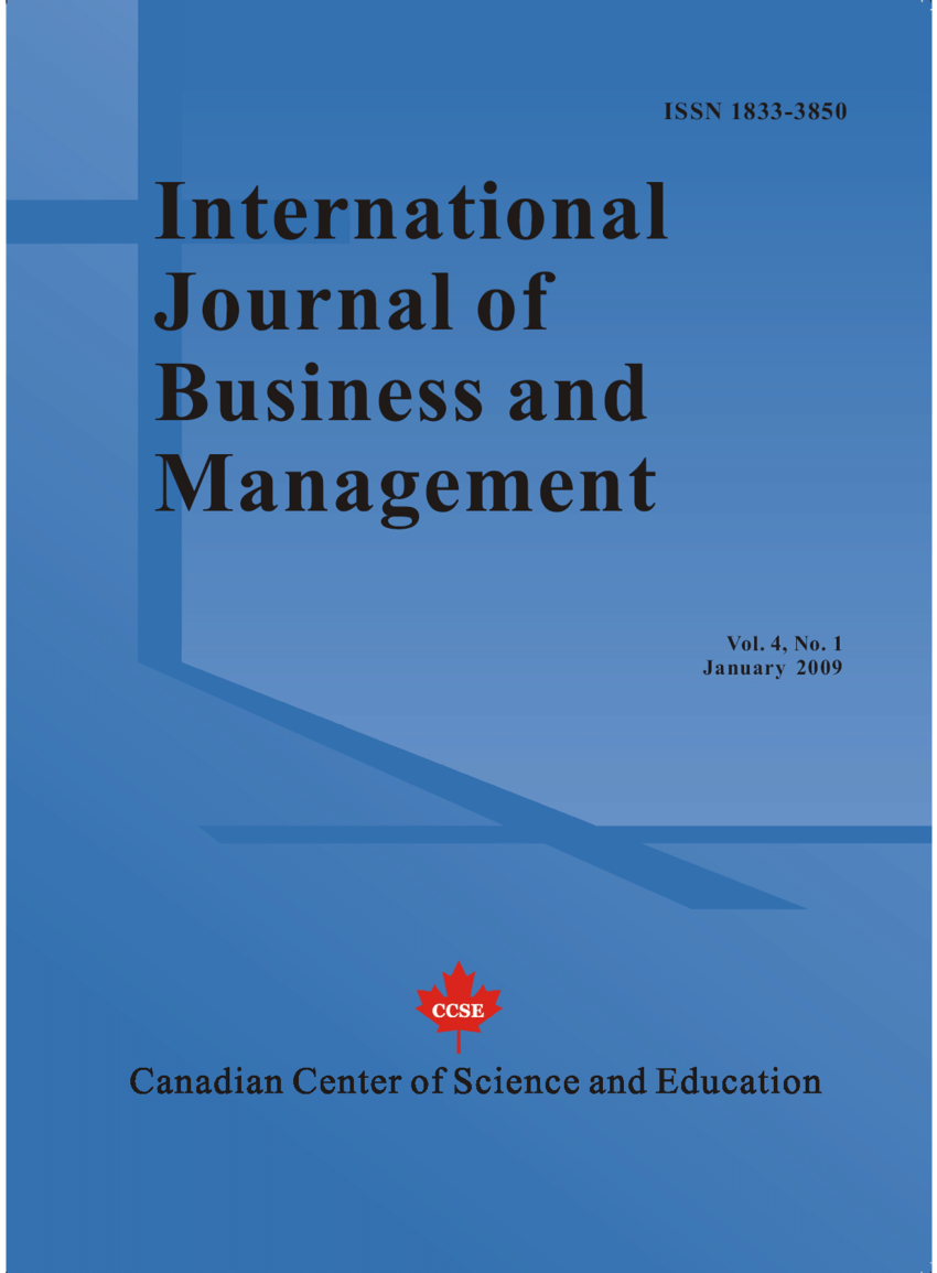 PDF) International Journal of Business and Management, Vol. 4, No