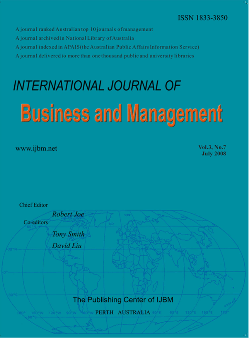PDF) International Journal of Business and Management, Vol. 3, No. 7, July  2008