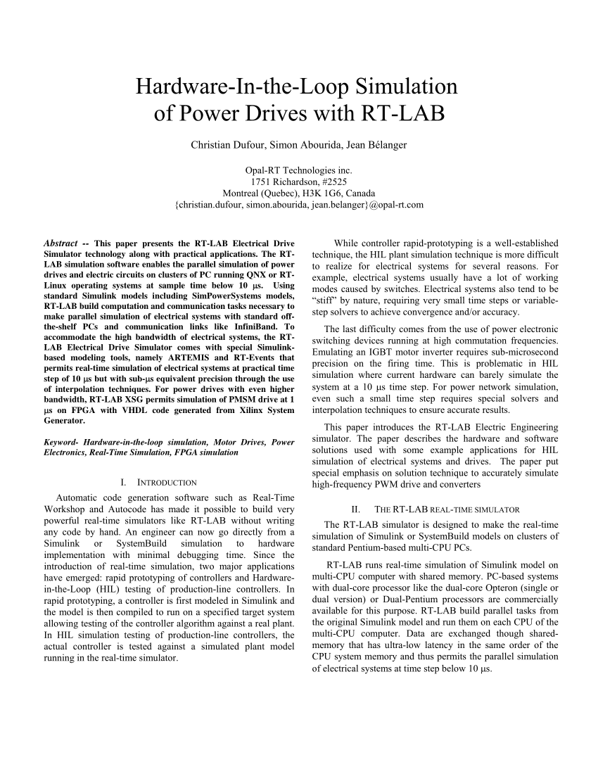 PDF] Application of Hardware-In-the-Loop for virtual power plant