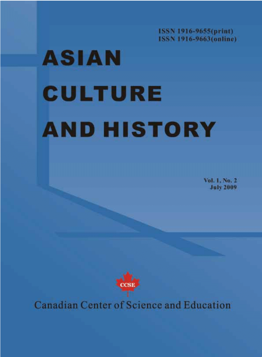PDF) Asian Culture and History, Vo. 1, No pic